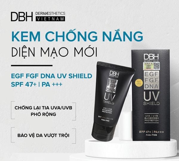 Kem chống nắng làm căng bóng da + dưỡng da DBH bản Mỹ Spf47 & PA+++