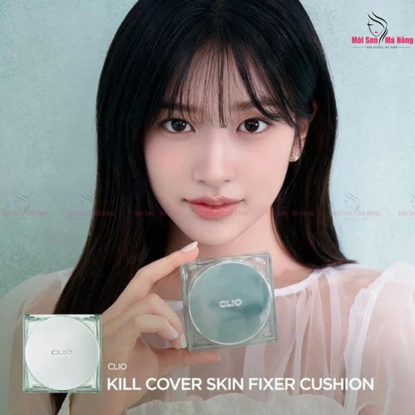 Phấn Nước Che Phủ Kiềm Dầu Cho Da Dầu Clio Kill Cover Skin Fixer Cushion SPF50+ PA+++ ( Mẫu Mới ) Kèm Lõi Refill