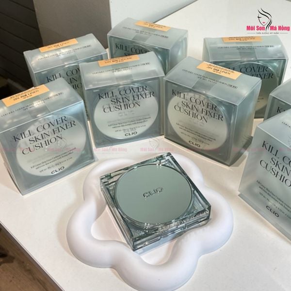 Phấn Nước Che Phủ Kiềm Dầu Cho Da Dầu Clio Kill Cover Skin Fixer Cushion SPF50+ PA+++ ( Mẫu Mới ) Kèm Lõi Refill