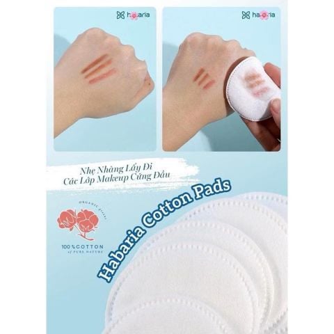 Bông Tẩy Trang Habaria Cotton Pads 120 Miếng