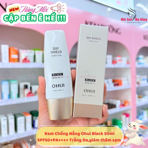 Kem chống nắng kiểm soát dầu OHUI Day Shield Perfect Sun Black/Red