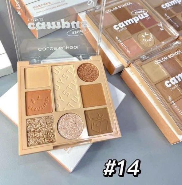 Phấn Mắt 8 Ô Color School Playing Magic Cube Eye Shadow Palette 12.3g #14