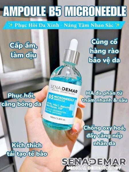 Serum Dưỡng Trắng Cấp Ẩm Phục Hồi, Tái Tạo Da Sena Demar B5 GC Hàn Quốc Lọ 50Ml