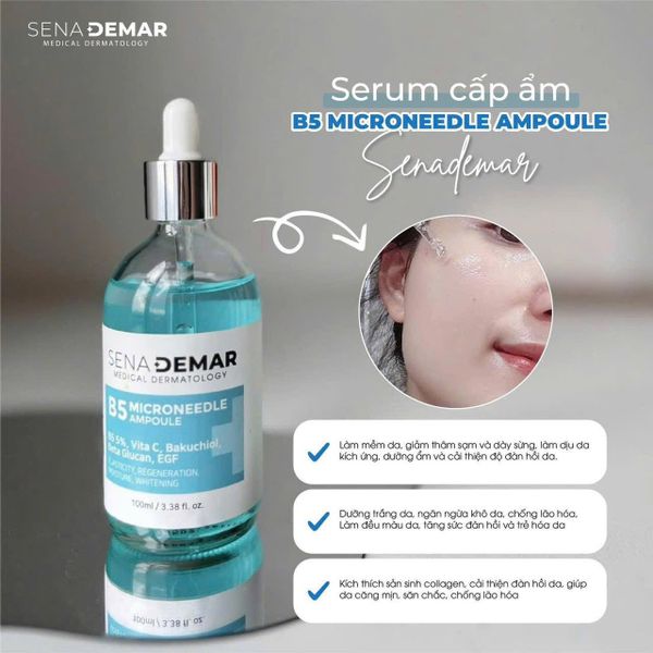 Serum Dưỡng Trắng Cấp Ẩm Phục Hồi, Tái Tạo Da Sena Demar B5 GC Hàn Quốc Lọ 50Ml