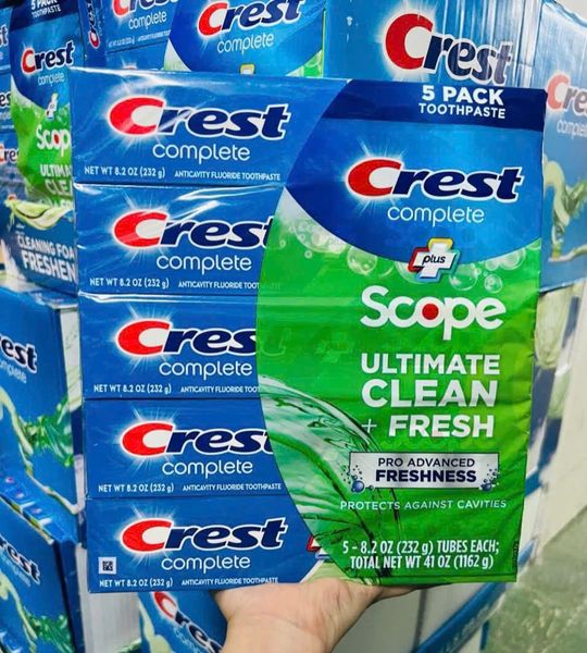 Kem Đánh Răng Crest 3D White Complete Scope Mỹ 232g