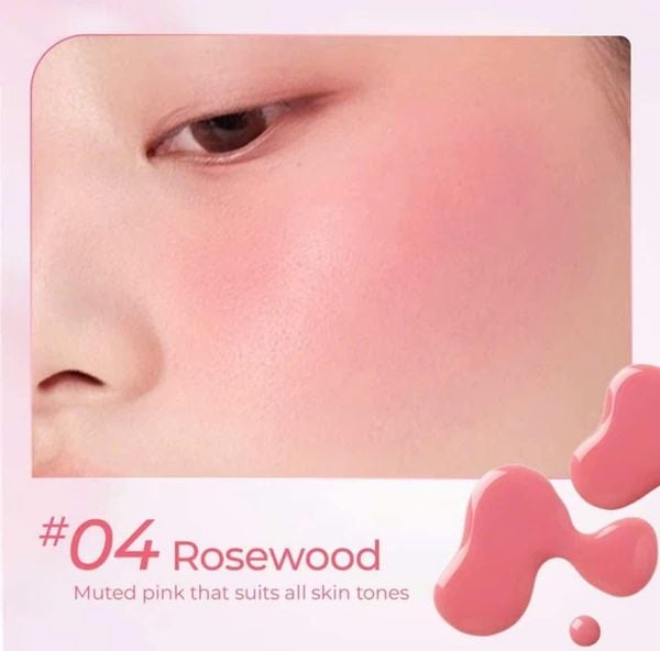 Má hồng dạng kem Sace Lady Moon Blush # 04 ROSEWOOD