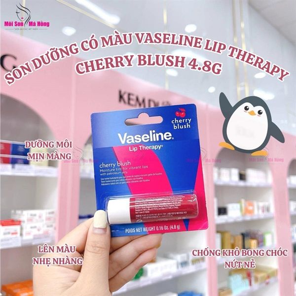 Son Dưỡng Vaseline Lip Therapy Cherry Blush 4.8g