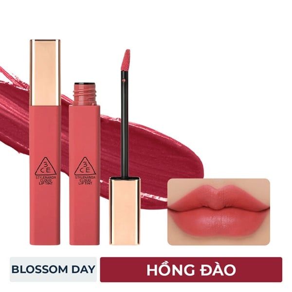 Son Kem 3CE Cloud Lip Tint #Blossom Day - Màu Hồng Đào