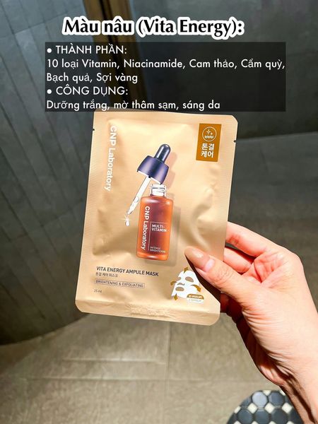 Mặt Nạ Dưỡng Da Cung Cấp Năng Lượng Và Làm Sáng Da CNP Laboratory Vita Energy Ampule 25ml