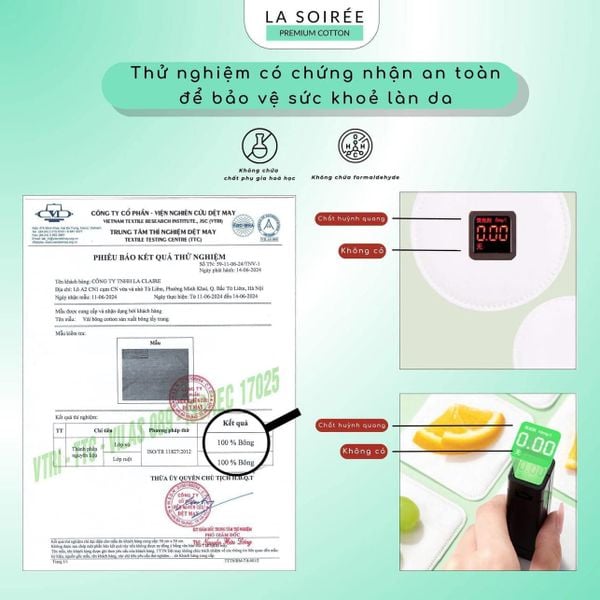 Bông Tẩy Trang La Soirée 255 Miếng/  500 miếng vuông