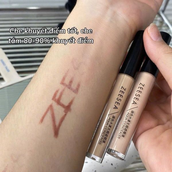 Kem Che Khuyết Điểm Che Phủ Toàn Diện, Mịn Lì, Lâu Trôi Zeesea Aqua Concealer 3ml