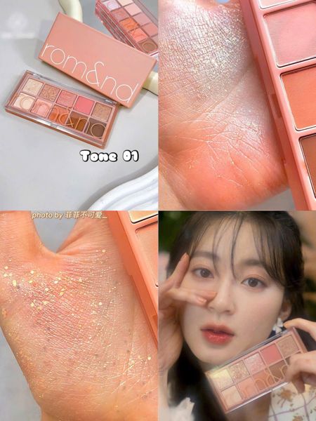 Bảng phấn mắt 10 ô ROM&ND Better Than Palette #01 Pampas Garden