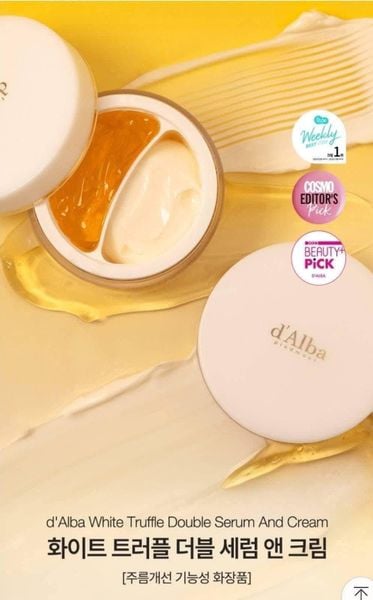 Kem Dưỡng 2 Ngăn, Chống Lão Hóa d'Alba White Truffle All In One Double Cream 70g (MẪU MỚI)