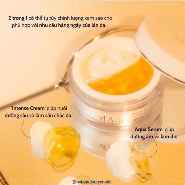 Kem Dưỡng 2 Ngăn, Chống Lão Hóa d'Alba White Truffle All In One Double Cream 70g (MẪU MỚI)