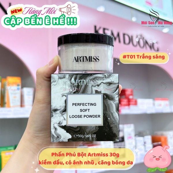 (CÔNG TY) Phấn phủ Artmiss Transparent Matte Powder kiểm soát dầu nhờn giúp giữ nền lâu trôi 30g