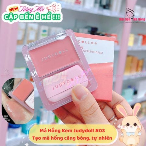 JUDYDOLL Kem Má Hồng Kèm Mút Glow Blush Balm #03