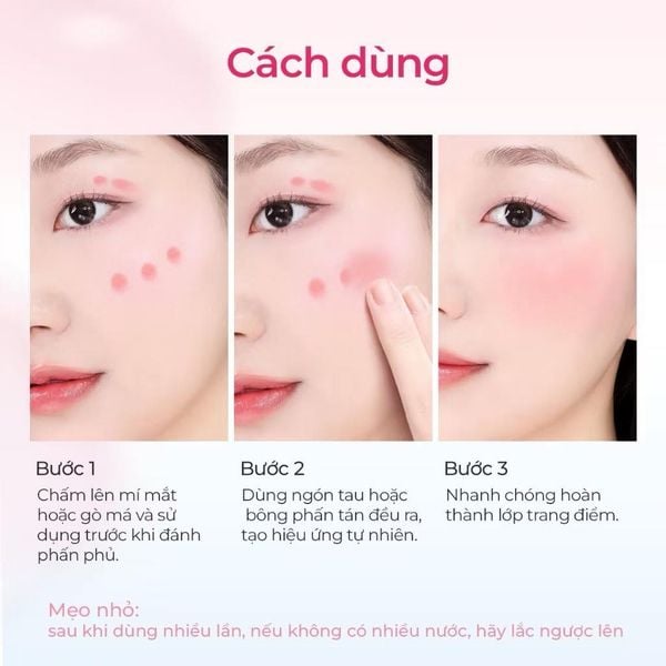 Má hồng dạng kem Sace Lady Moon Blush # 04 ROSEWOOD