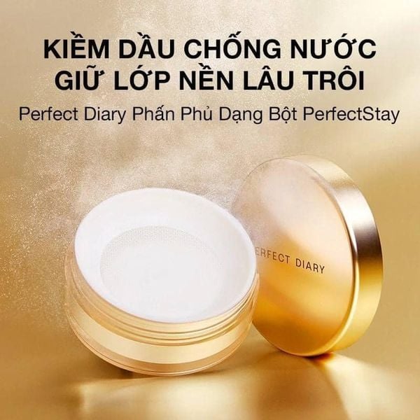 (CÔNG TY) Phấn Phủ Perfect Diary Kiềm Dầu, Ngăn Thấm Nước  7g Weightless Soft Velvet Blurring Loose Powder
