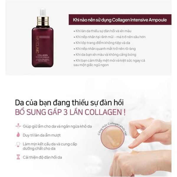 Tinh Chất Dưỡng ẩm, Chống Lão Hóa Maxclinic COLLAGEN Intensive Ampoule 100ml