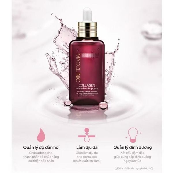 Tinh Chất Dưỡng ẩm, Chống Lão Hóa Maxclinic COLLAGEN Intensive Ampoule 100ml
