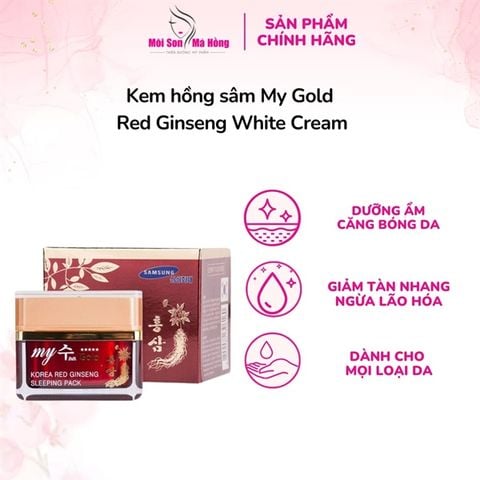 Kem Dưỡng My Gold Korea Red Ginseng White Cream 50ml