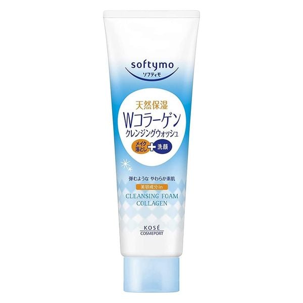 Sữa Rửa Mặt Kosé Softymo Tẩy Trang & Ngừa Lão Hoá 190g Cleansing Foam Collagen
