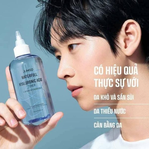 Nước Hoa Hồng Dưỡng Ẩm Da Jumiso Waterfull Hyaluronic Acid Toner 250ml