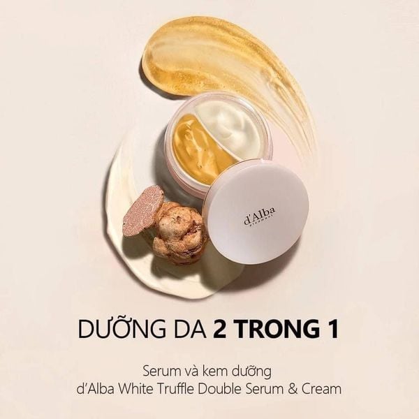 Kem Dưỡng 2 Ngăn, Chống Lão Hóa d'Alba White Truffle All In One Double Cream 70g (MẪU MỚI)