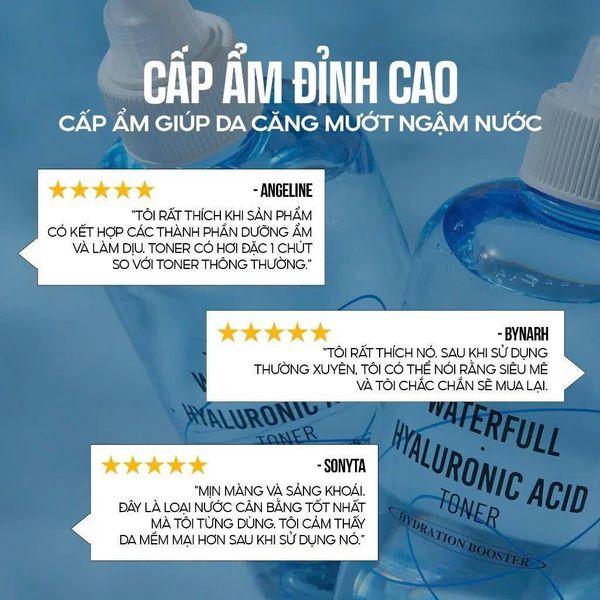Nước Hoa Hồng Dưỡng Ẩm Da Jumiso Waterfull Hyaluronic Acid Toner 250ml