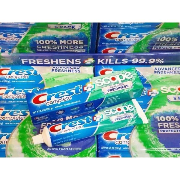 Kem Đánh Răng Crest 3D White Complete Scope Mỹ 232g