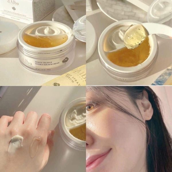 Kem Dưỡng 2 Ngăn, Chống Lão Hóa d'Alba White Truffle All In One Double Cream 70g (MẪU MỚI)