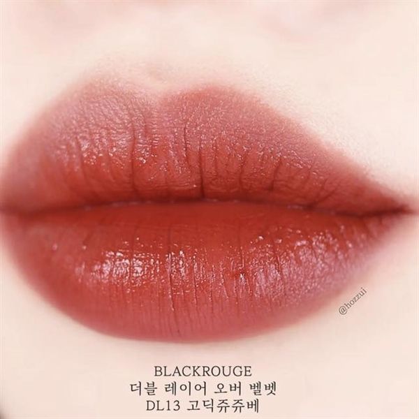 [DL01 - DL14] Son Kem Lì, Mịn Mượt Nhẹ Môi Black Rouge Double Layer Over Velvet 4.1g