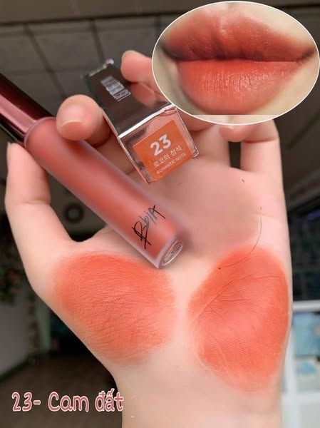 Son kem lì Bbia Last Velvet Lip Tint Version 5 23 Romantic Note 5g - Cam Đỏ Đất