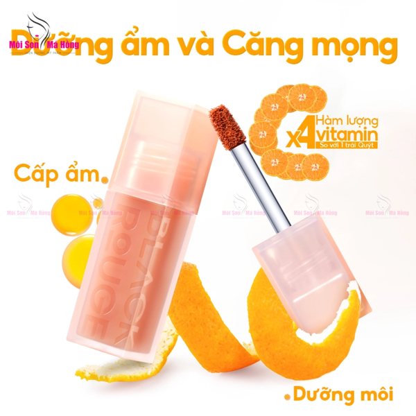 [DL22 - DL30] Son Kem Black Rouge Double Layer Over Velvet Sweet Tangerine (Ver 4) 4.1g