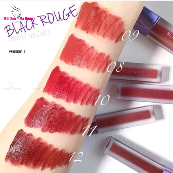 [A01 - A52] Son Kem Lỳ Black Rouge Air Fit Velvet Tint  Full 9 Ver 1-2-3-4-5-6-7-8-9
