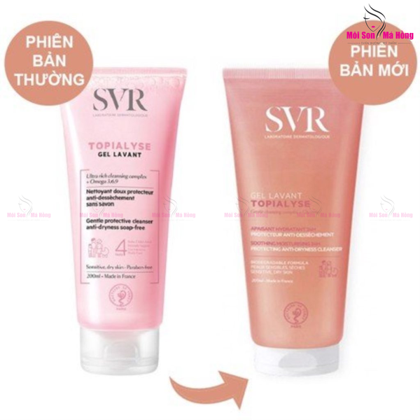 Gel rửa mặt Không Xà Phòng Cho Da Khô, Nhạy Cảm  SVR Topialyse Cleansing 200ml