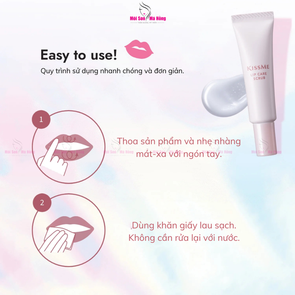 Tẩy Tế Bào Chết Môi Kissme Lip Care Scrub Dưỡng Ẩm Môi 10g
