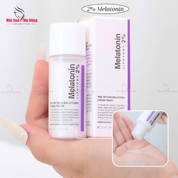 Nước Hoa Hồng Maxclinic Melatonin Liposome 2% Time Return Melatonin Cream Toner 20ml