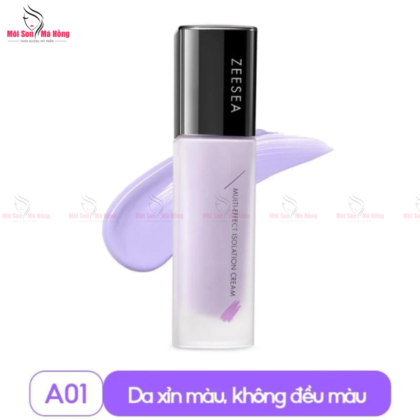 Kem Lót Trang Điểm Kiềm Dầu, Nâng Tông Tự Nhiên, Che Khuyết Điểm, Làm Mịn Da Zeesea Multi-Effect Makeup Primer A01 Purple (Màu tím)