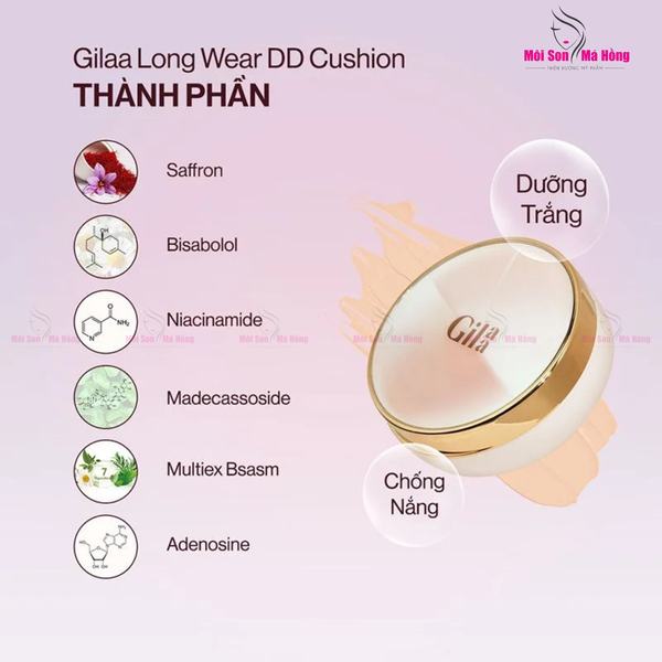 Phấn Nước Che Phủ Mỏng Mịn, Kiềm Dầu Hiệu Quả Glamrr Q Long Wear DD Cushion SPF50/PA+++