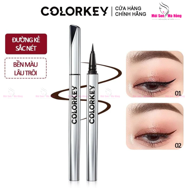 Bút Kẻ Mắt Colorkey Chống Nước Lâu Trôi N01 Đen 0.5g