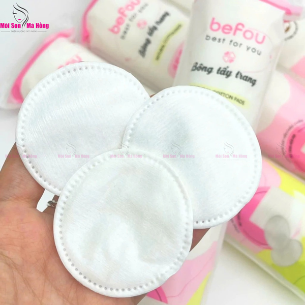 Bông Tẩy Trang Befou Natural Cotton Pads 150 Miếng