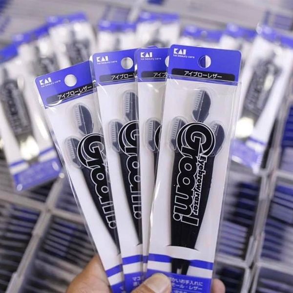 Set 3 Dao Cạo Chân Mày Kai Groom Eyebrow Razor Groom! Eyebrow Razer