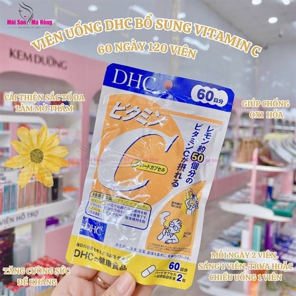 Viên uống Vitamin C DHC 120 viên (60 ngày)