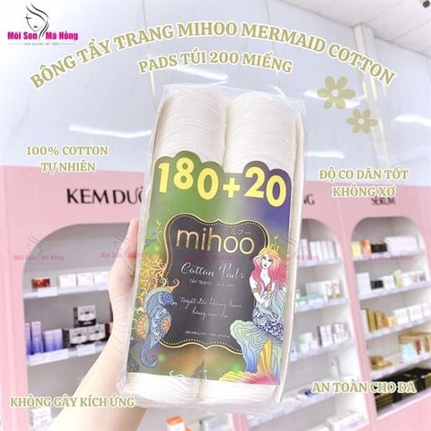 Bông Tẩy Trang 100% Cotton Mihoo ( 200 miếng )