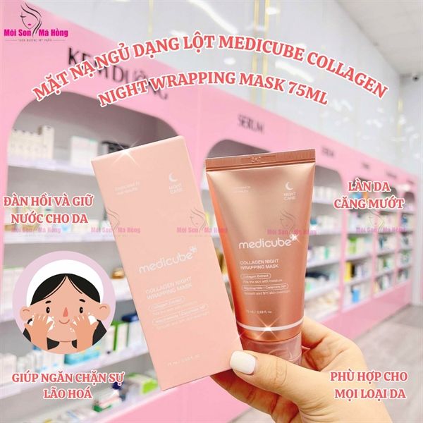 Mặt Nạ Ngủ Dạng Lột Medicube Collagen Night Wrapping Mask 75ml