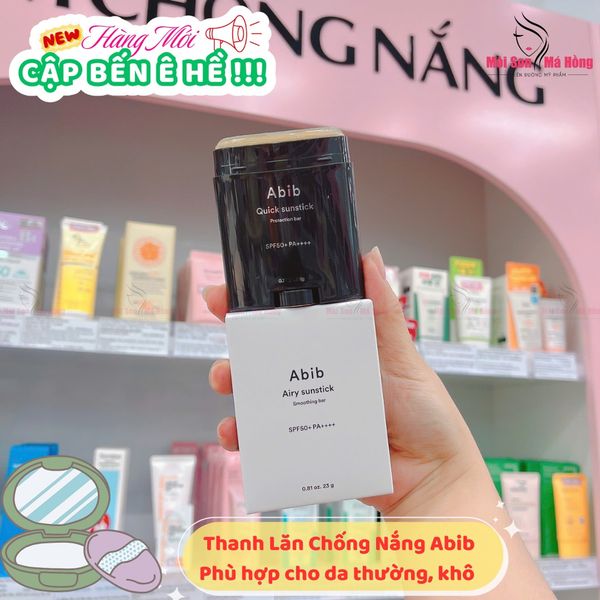 Sáp Chống Nắng, Thanh Lăn Chống Nắng Dịu Da, Dưỡng Ẩm, Không Mùi, Mỏng Nhẹ  Không Nâng Tone Abib Quick Sunstick PROTECTION BAR SPF50+ PA++++ 22g