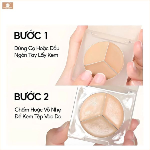 Bảng Che Khuyết Điểm Colorkey 3 Màu 3.9g Targeting Three-colour Concealer Palette