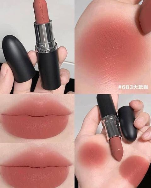Son MAC Ximal Silky Matte 683 Cafe Mocha - Màu Cam Đào Nude