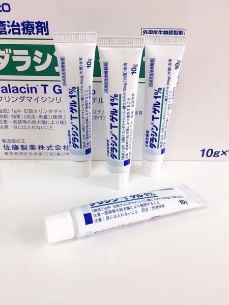 Gel trị mụn Sato Dalacin T Gel 1% (10g)